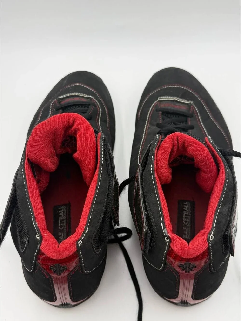 Nike Zoom Uptempo Challenge 316968-061 Black Red Basketball Shoes Men US 11